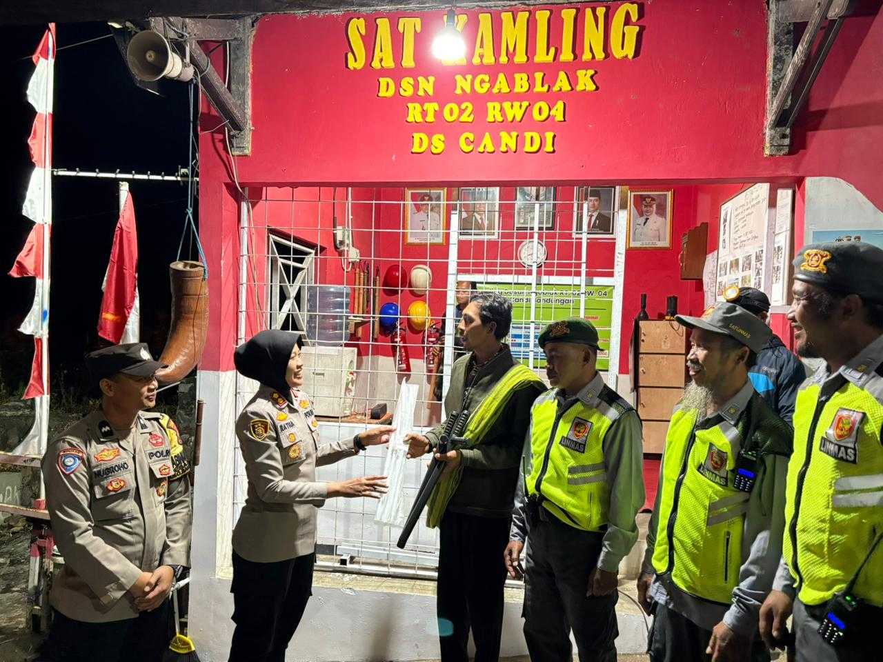 Kapolres Semarang Kunjungi Satkamling Ngablak, Dorong Partisipasi Warga dalam Keamanan Lingkungan