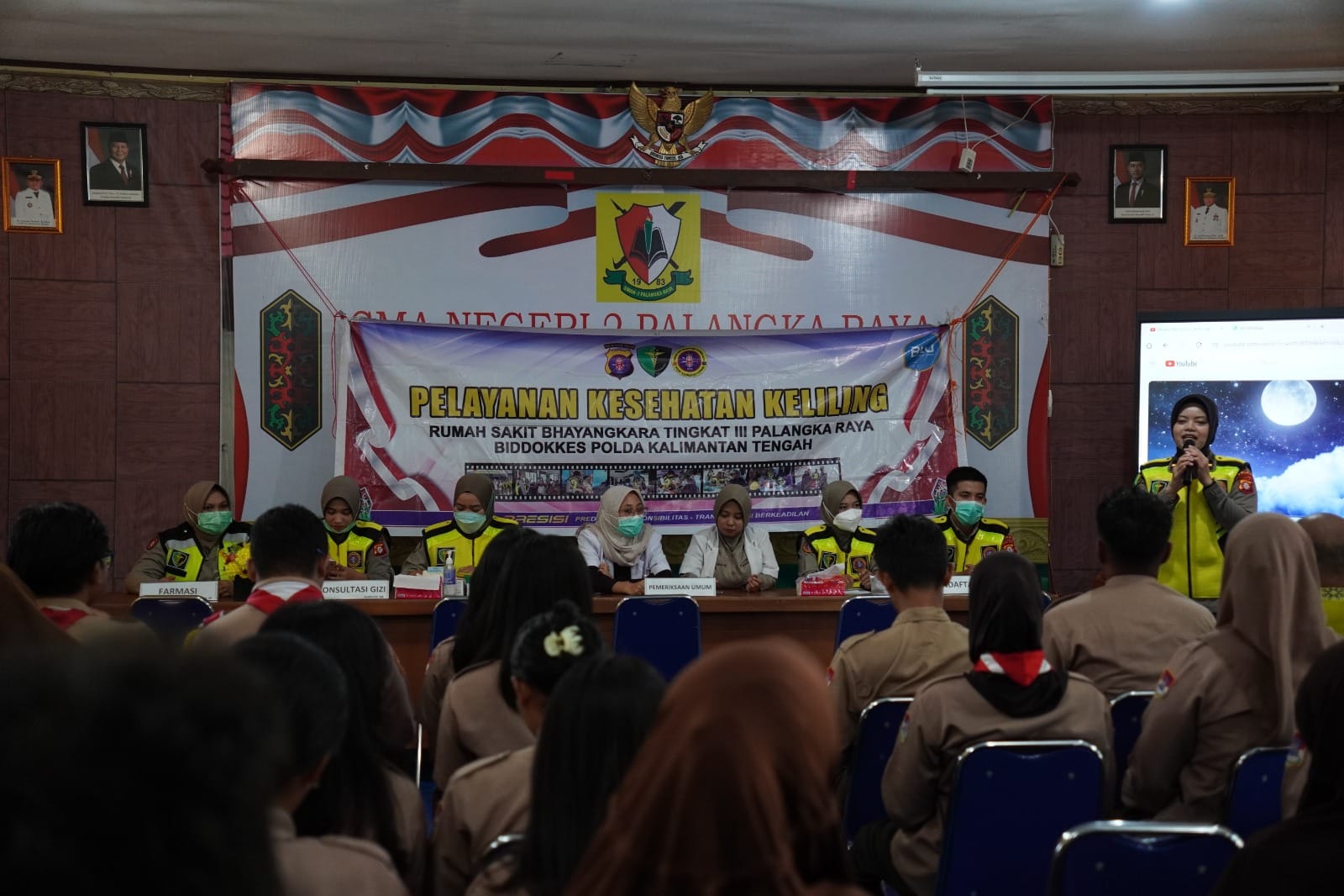 Dukung Generasi Sehat, Rumkit Bhayangkara Polda Kalteng Periksa Kesehatan Pelajar