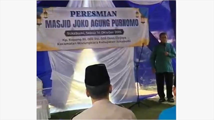 Sinergi Polisi dan Umat, Masjid Joko Agung Purnomo Diresmikan Penuh Khidmat di Warungkiara