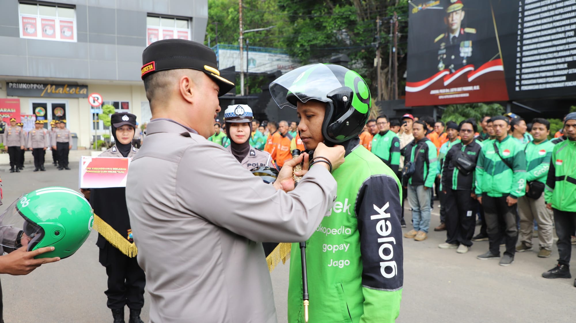 Polresta Malang Kota Gandeng Komunitas Ojek Online Bangun Sinergi Jaga Kamtibmas