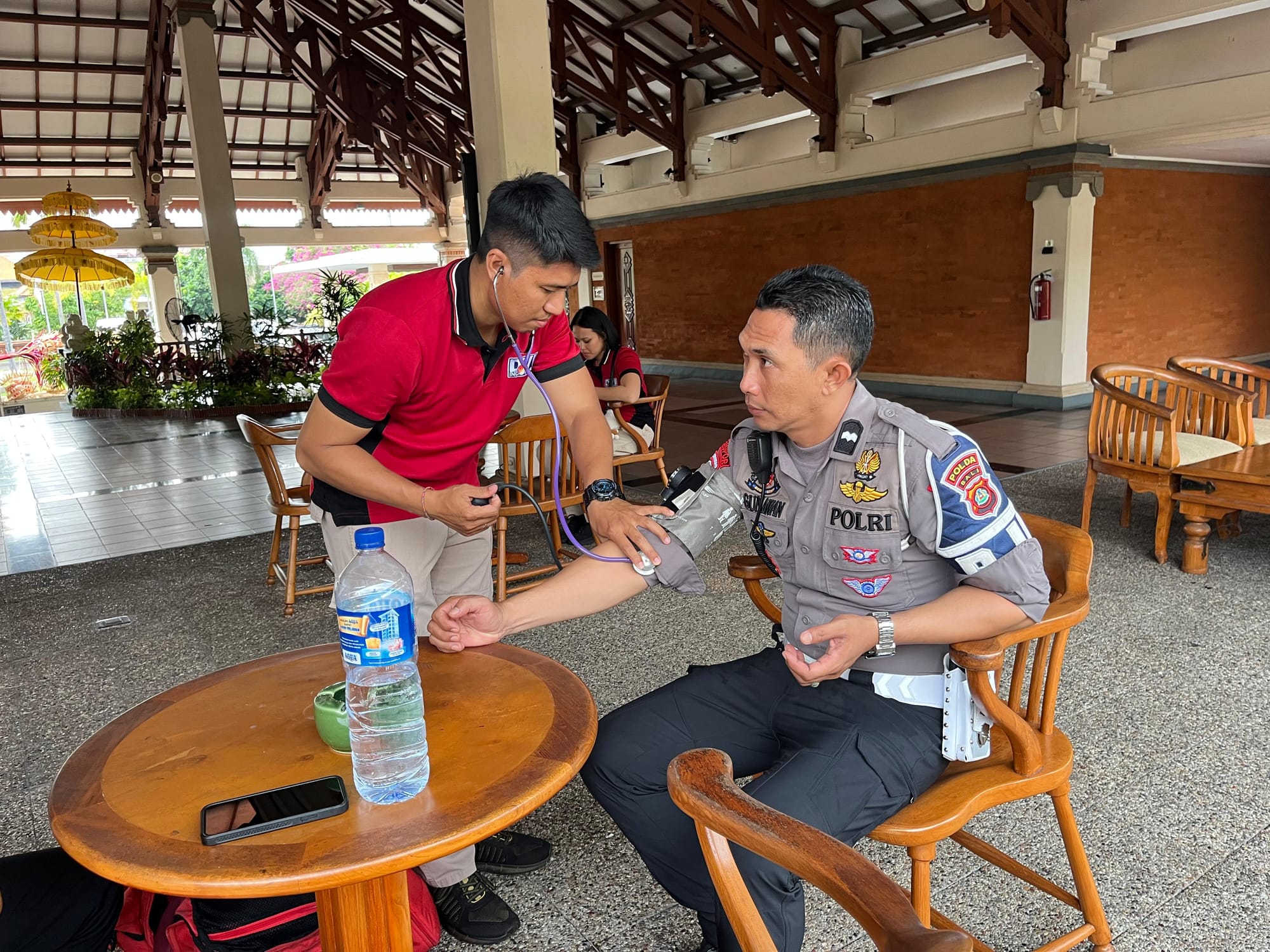 Pastikan Kesiapan Pam JCC Tim Keslap Cek Kesehatan Personil