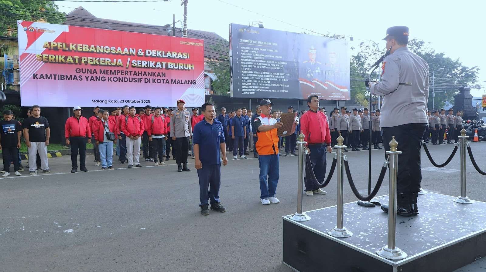 Kapolresta Malang Kota Pimpin Apel Akbar Kebangsaan