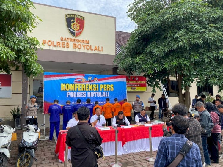 Polres Boyolali Berhasil Ungkap Empat Kasus Tindak Pidana Menonjol