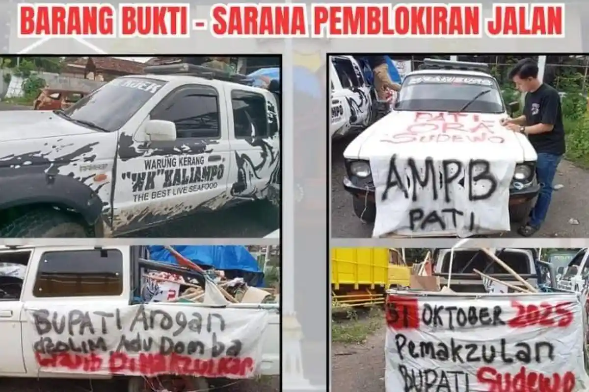 Dua Pentolan Aksi Demo di Pati Ditahan Polda Jawa Tengah