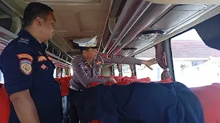 Keselamatan Penumpang Diutamakan, Polresta Cilacap Bersama Dishub Lakukan Ramp Check Angkutan Umum