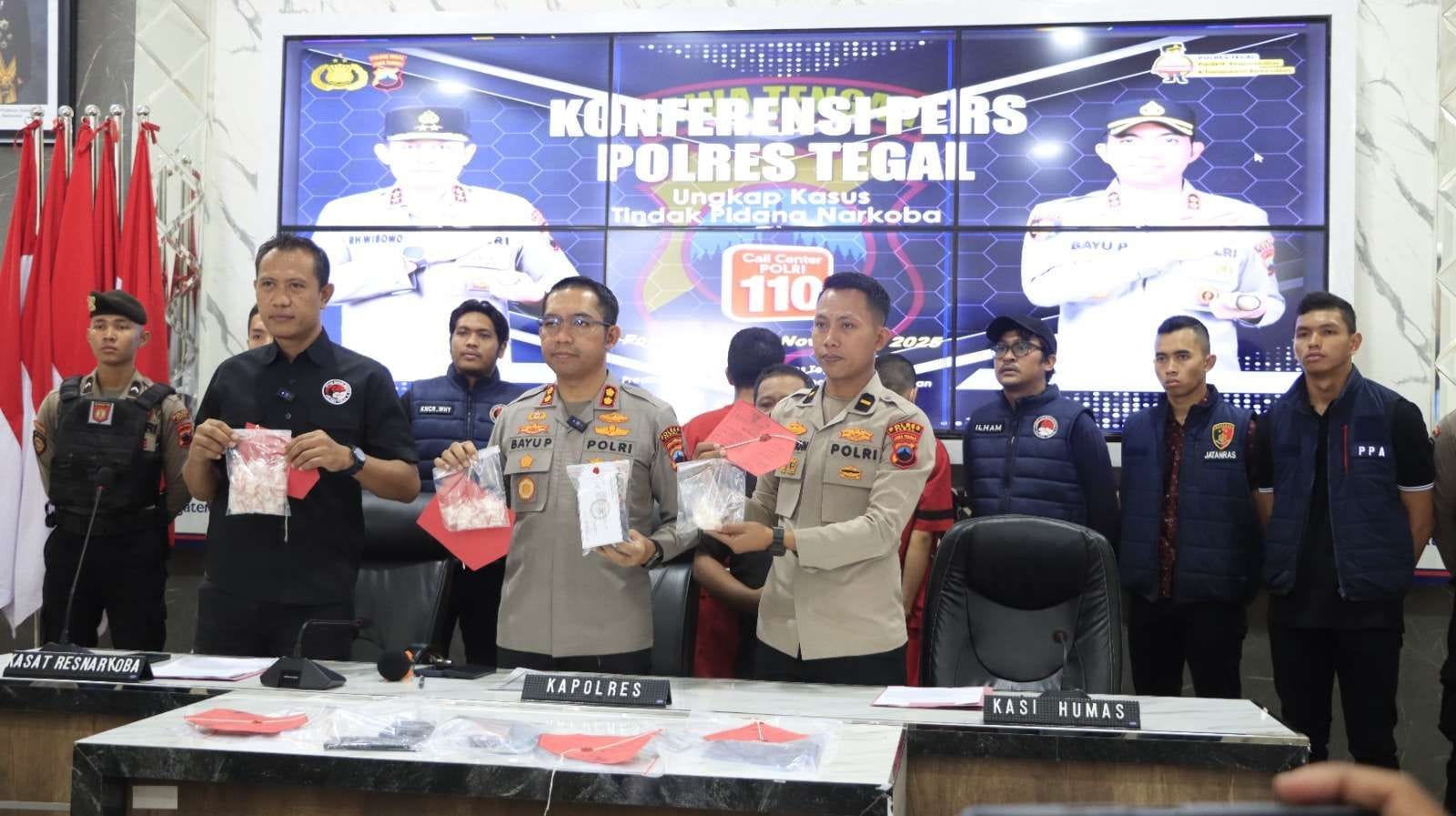 Pengedar Narkoba di Pantura Tegal Diciduk Polres Tegal