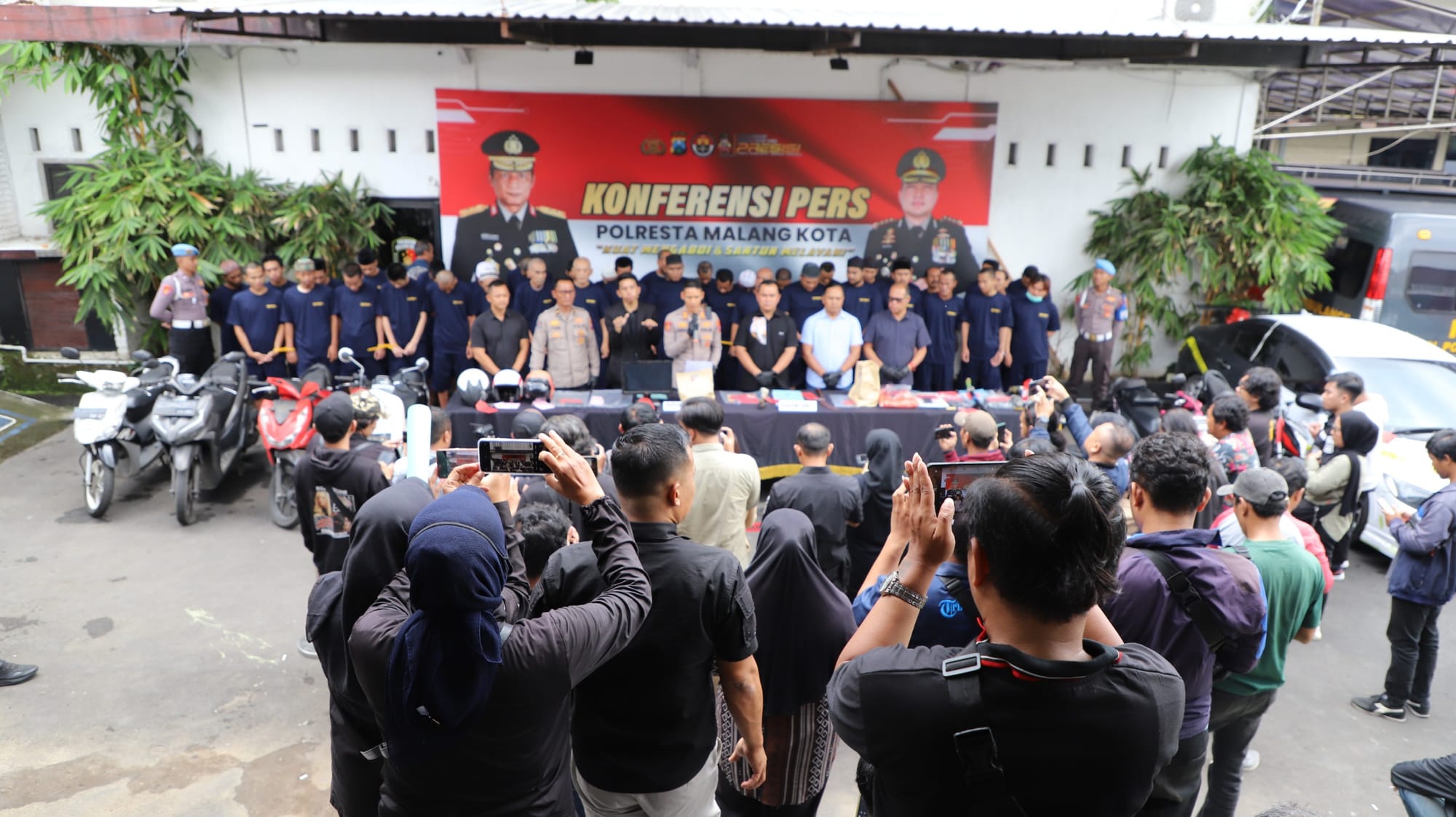 Capaian Operasi Sikat Semeru: 44 Kasus Terungkap, 51 Pelaku Ditangkap Polresta Malang Kota