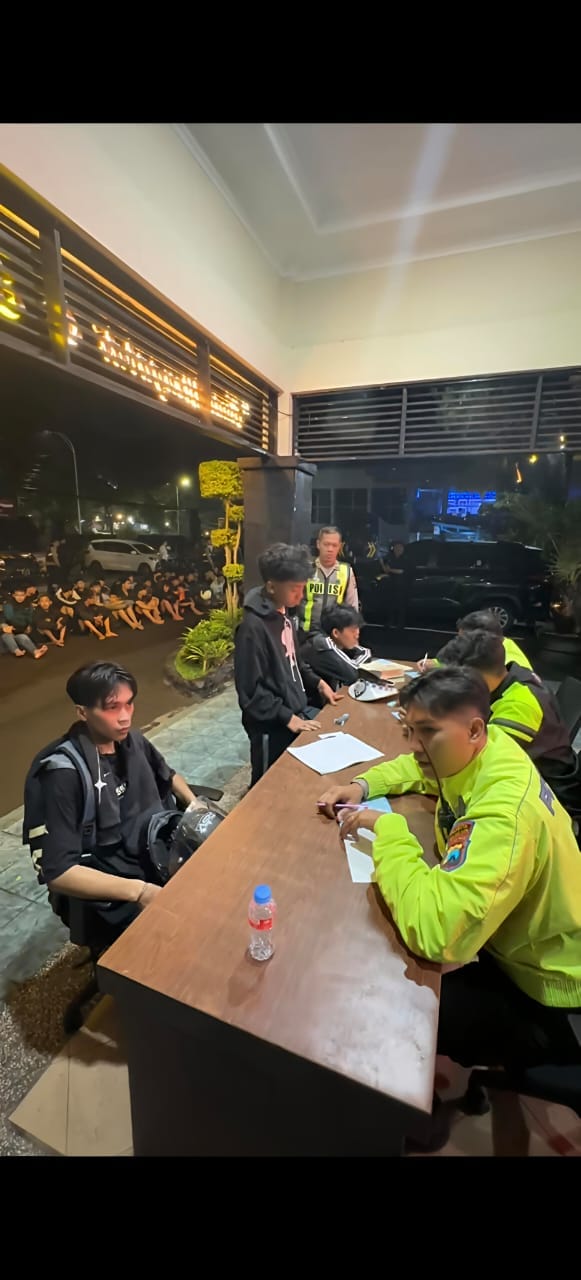 Patroli Blue Light Berhasil Redam Aksi Balap Liar di Malang Kota