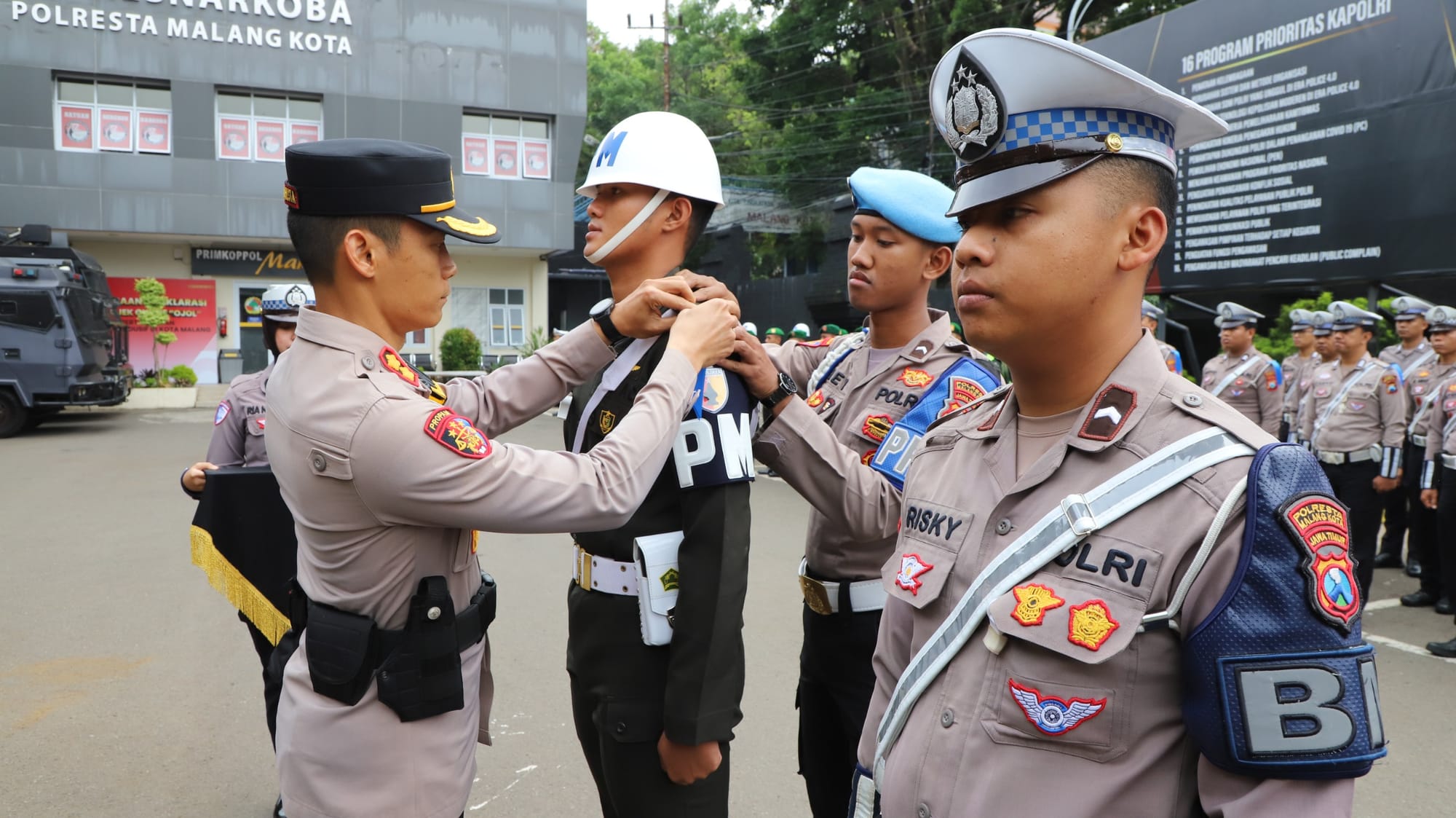 Apel Gelar Pasukan Ops Zebra Semeru 2025, Polresta Malang Kota Mantapkan Kesiapan