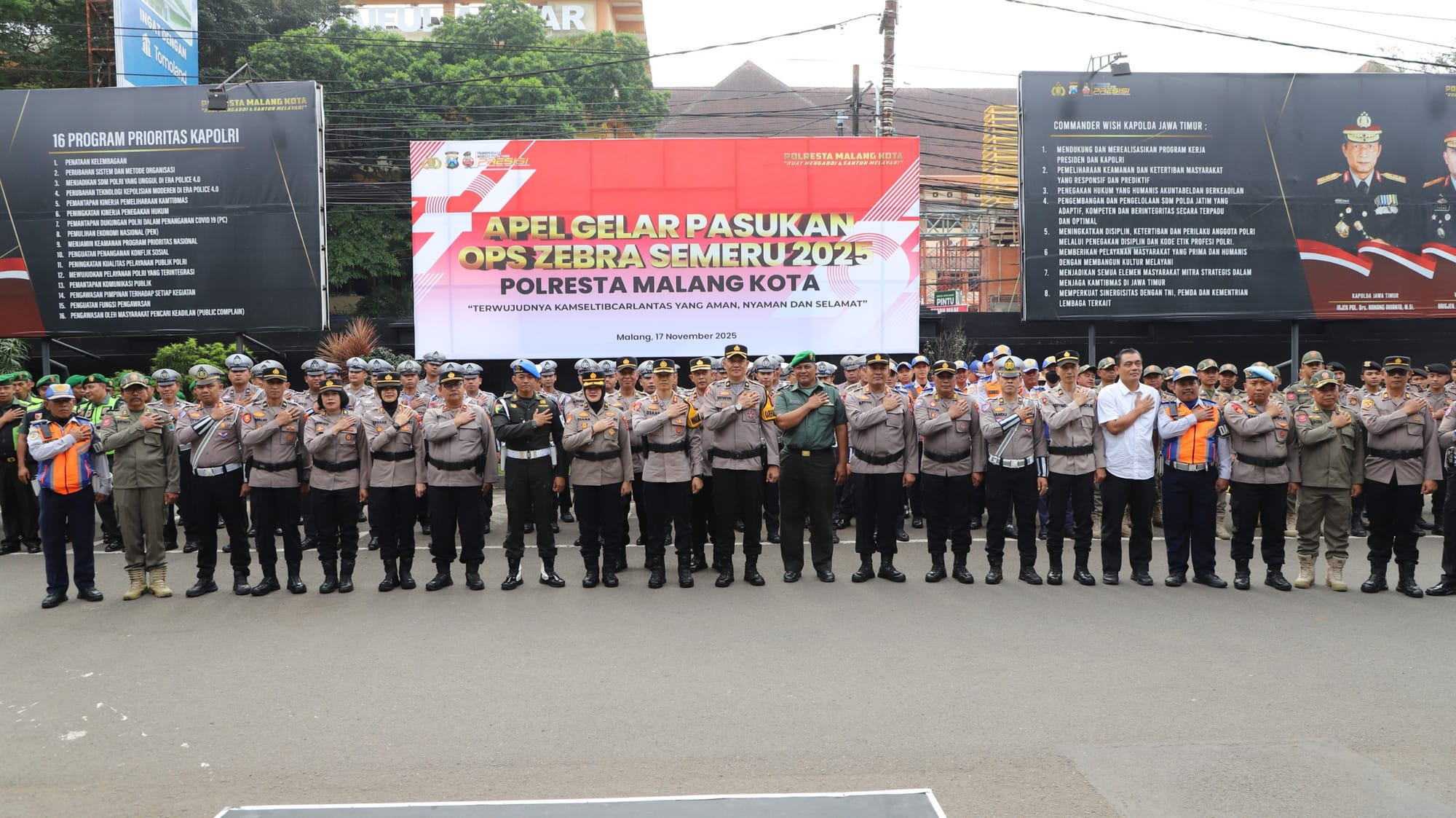 Jelang Ops Zebra Semeru 2025, Polresta Malang Kota Tegaskan Komitmen Jaga Ketertiban Jalan