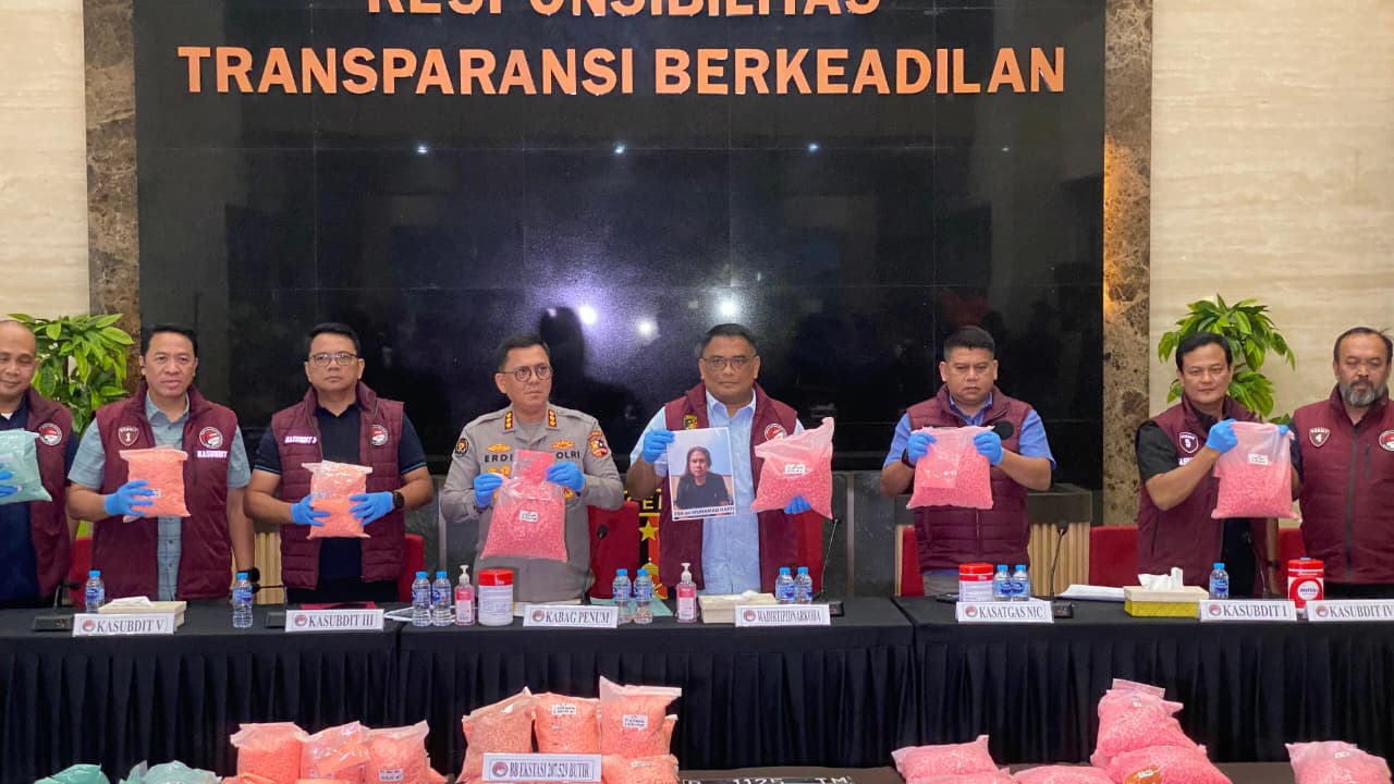Kasus Ekstasi di Tol Lampung, MR Resmi Jadi Tersangka oleh Bareskrim Polri
