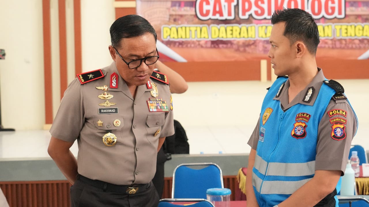 198 Peserta Seleksi Bintara Brimob Polri Jalani Tes CAT Psikologi di Polda Kalteng