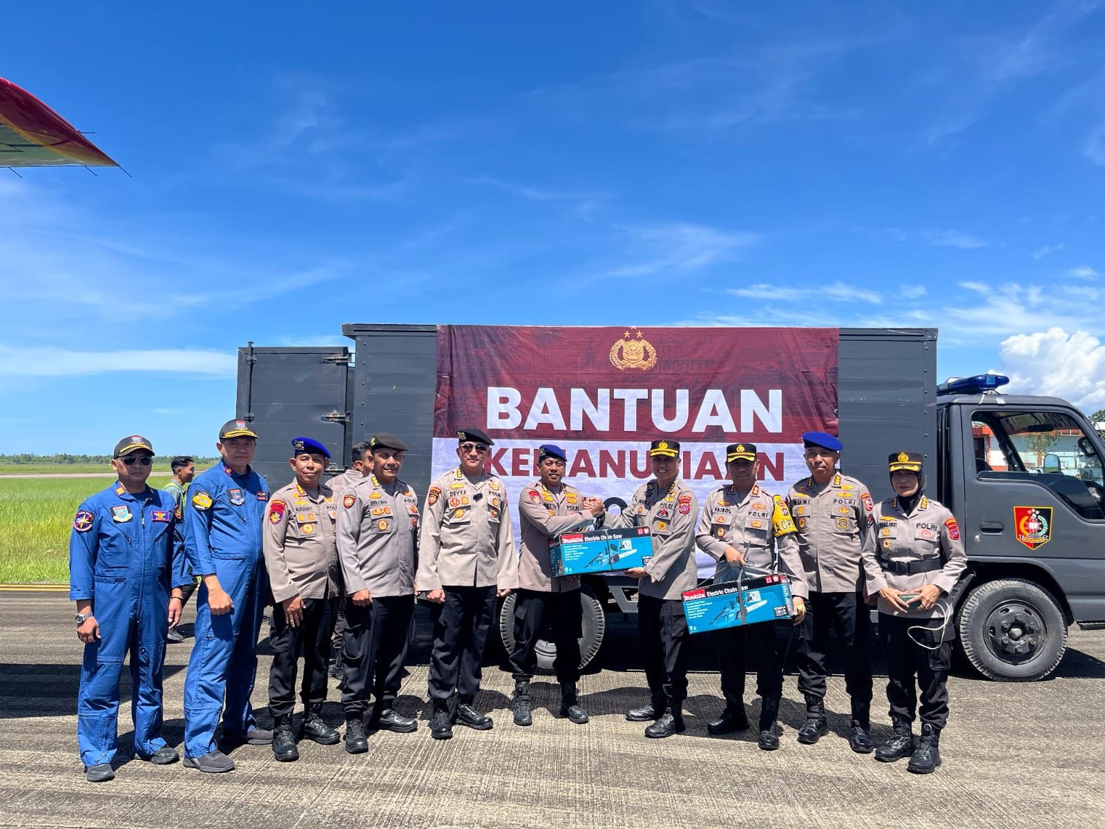 Bantuan Logistik Mabes Polri Tiba di Sumbar, Distribusi Difokuskan ke Daerah Paling Terdampak