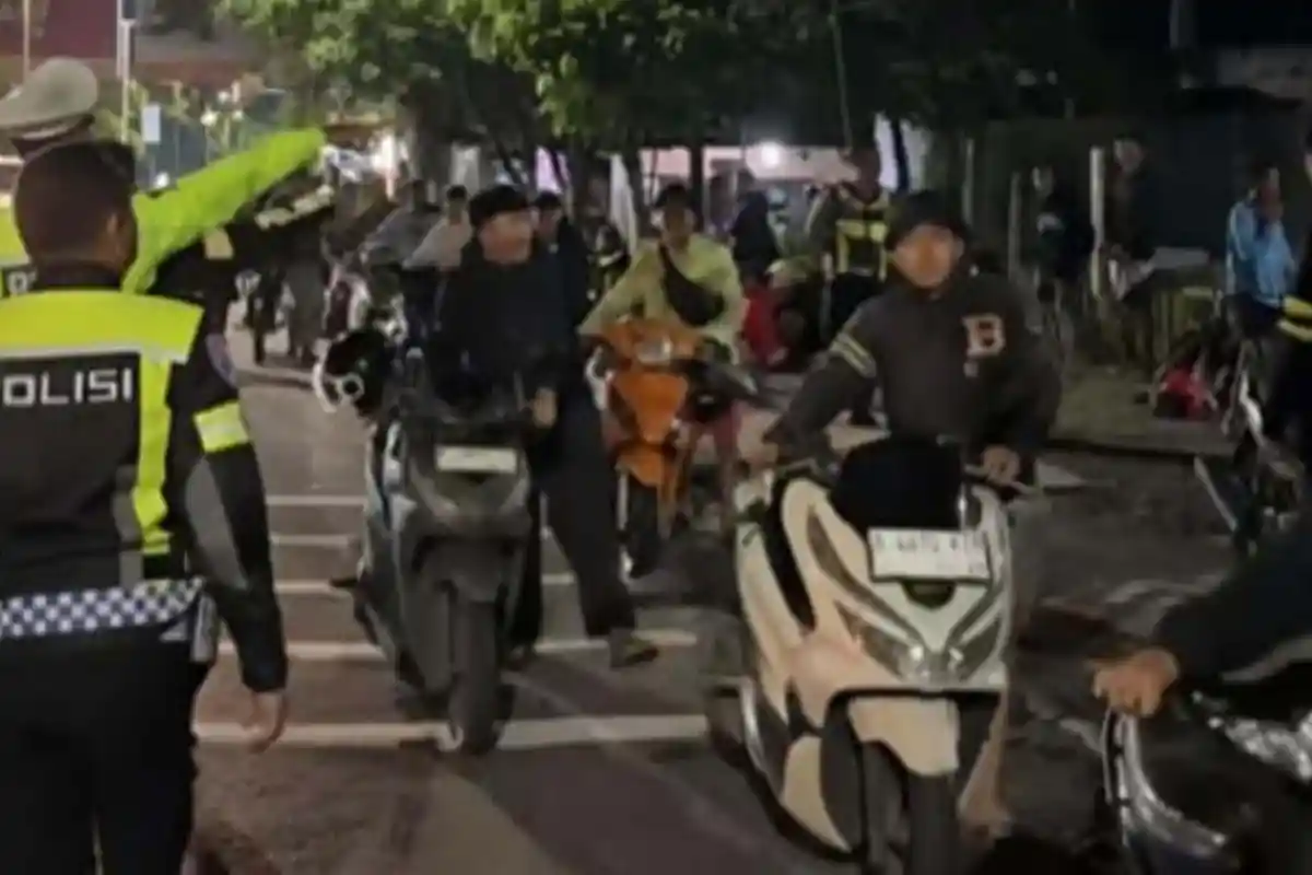 Polresta Malang Kota Amankan 111 Motor saat Bubarkan Aksi Balap Liar