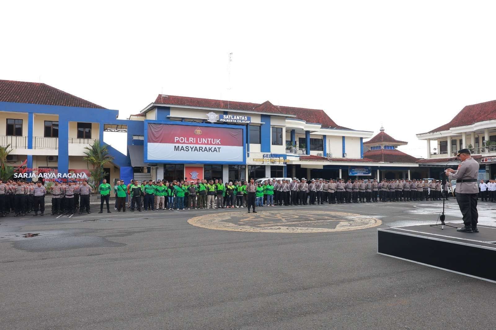 Jaga Kondusivitas, Polresta Cilacap Ajak Komunitas Ojol Perkuat Kamtibmas
