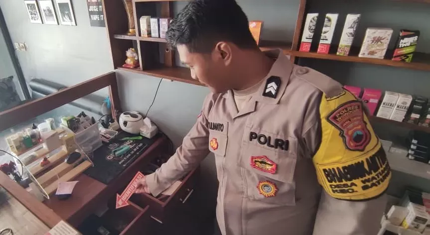 Toko Vape di Baturetno Dibobol, Pelaku Putus Aliran Listrik sebelum Beraksi