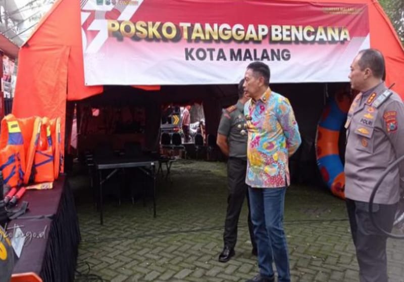 Wali Kota Malang Wahyu Hidayat Tinjau Posko Tanggap Bencana untuk Perkuat Mitigasi Banjir