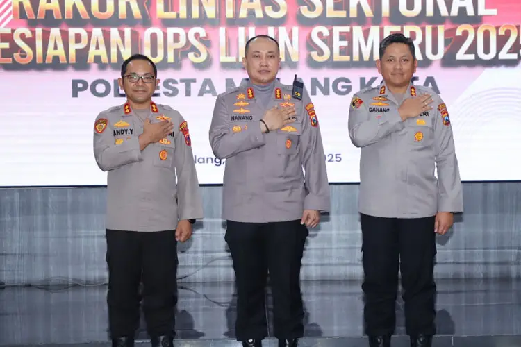 Kapolresta Nanang Haryono Pimpin Rakor Lintas Sektoral Ops Lilin Semeru 2025 di Malang Raya