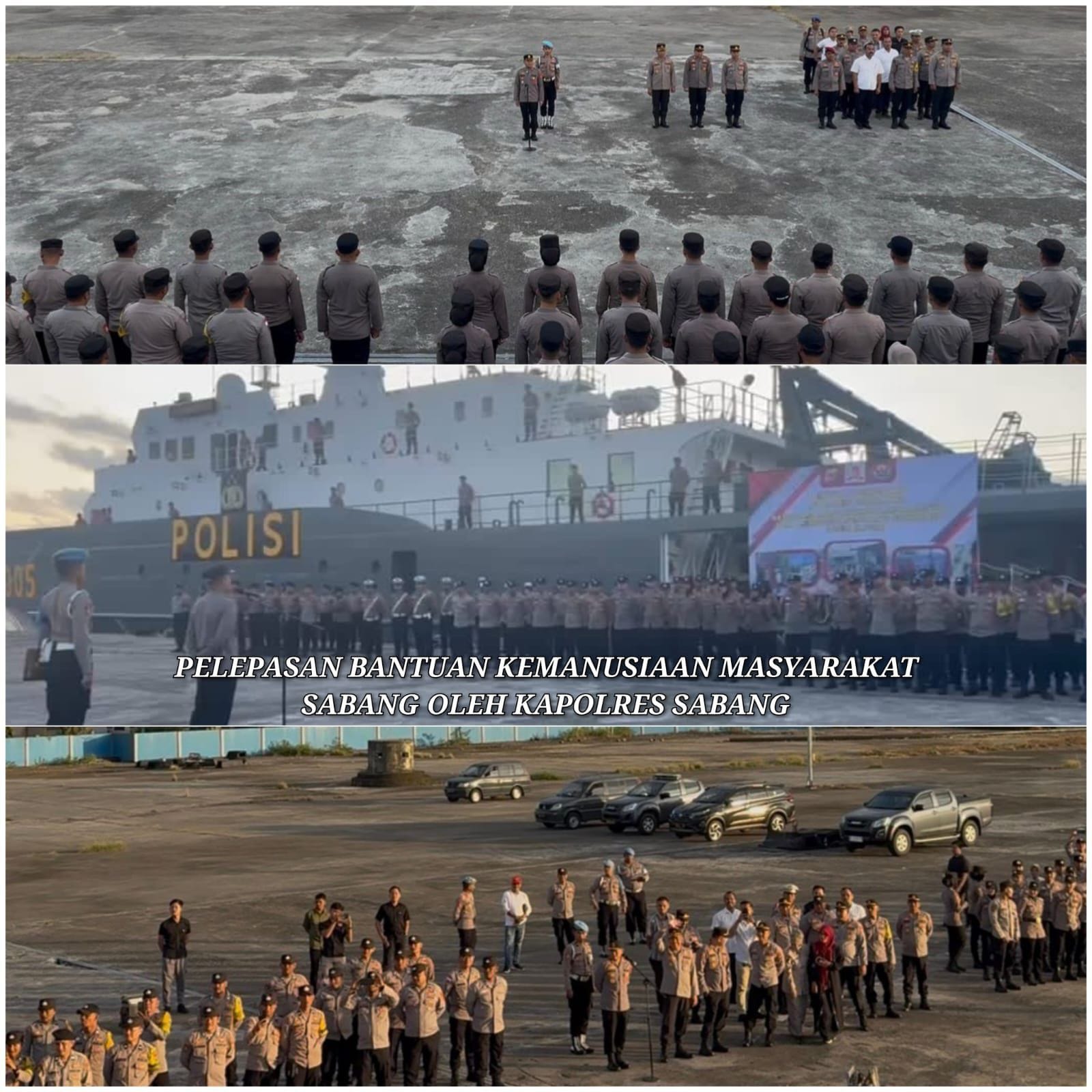 Misi Kemanusiaan: KP Wisanggeni-8005 Kirim Bantuan dari Sabang ke Malahayati