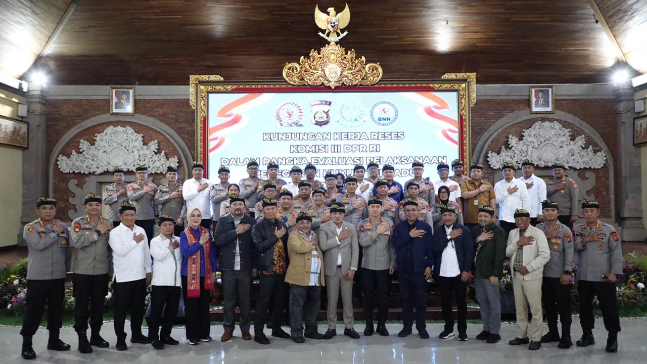Polda Bali Terima Kunjungan  Komisi III DPR RI,  Evaluasi Penegakan Hukum dan Pengamanan Terpadu