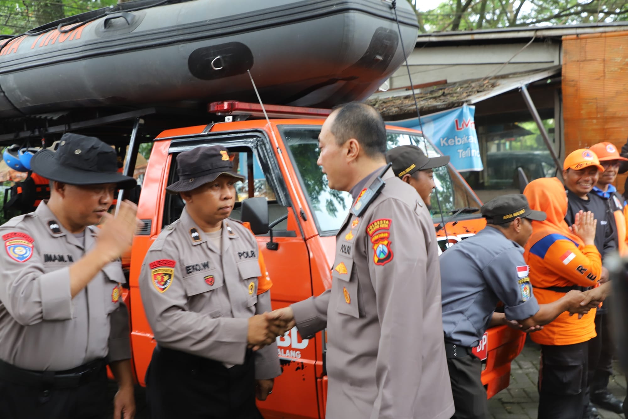 Dua Kecamatan Rawan Banjir Jadi Prioritas, Posko Polresta Malang Kota Dimaksimalkan