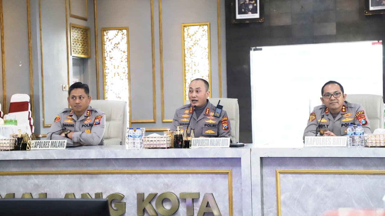 Kapolresta Malang Kota Tekankan Keselamatan Publik dalam Rakor Operasi Lilin Semeru 2025