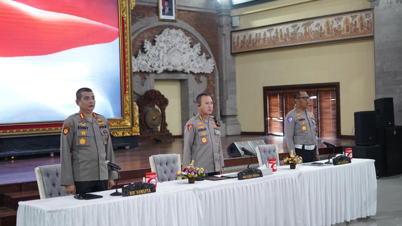 Jelang Ops Lilin Agung 2025, Polda Bali Menggelar Lat Pra Ops kepada Personel Polda Bali