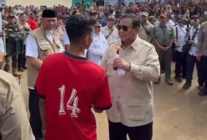 Cek Huntara hingga Dapur Umum, Prabowo Pastikan Negara Hadir untuk Warga Agam