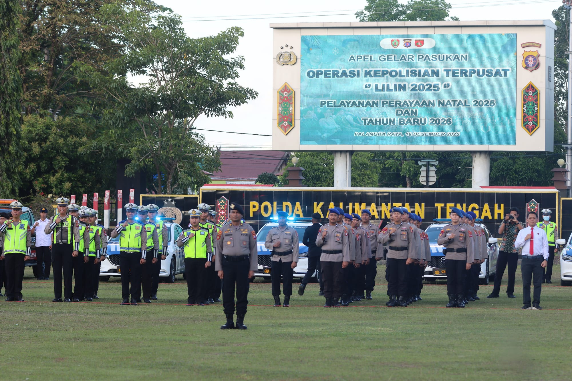 Amankan Natal dan Tahun Baru, Polda Kalteng Siagakan 774 Personel dalam Operasi Lilin Telabang