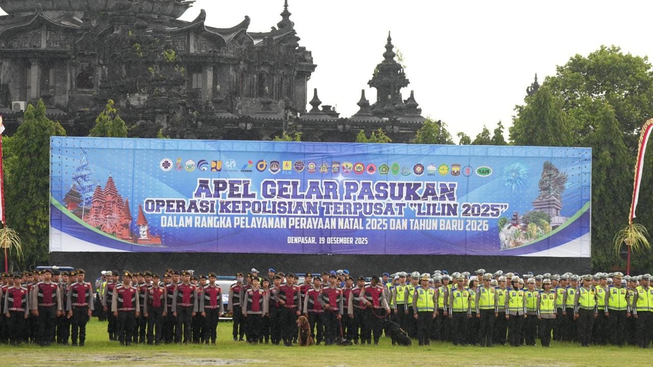 Polda Bali Gelar Operasi Lilin Agung 2025, 2.991 Personel Gabungan Disiagakan