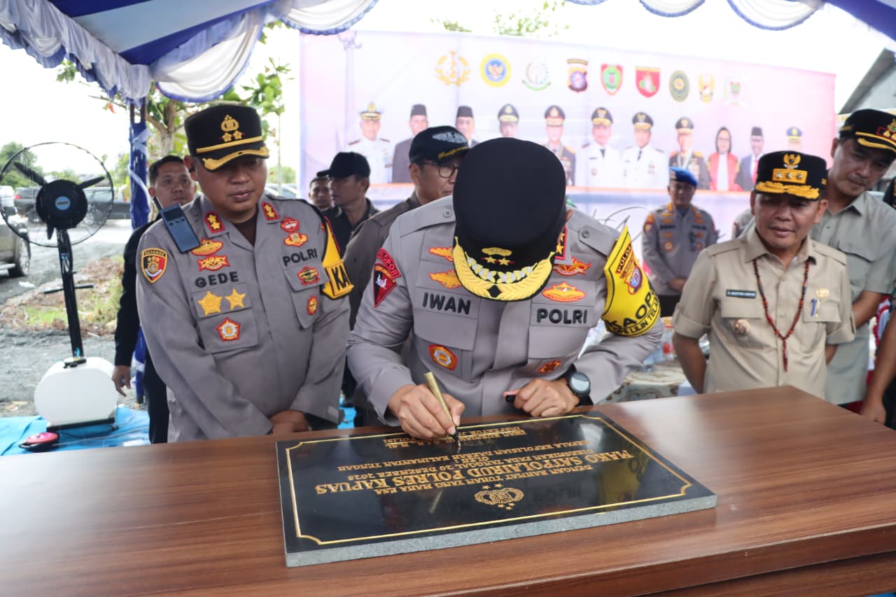 Resmikan Mako Baru Satpolairud Polres Kapuas, Kapolda Kalteng dan Gubernur Dorong Keamanan Perairan