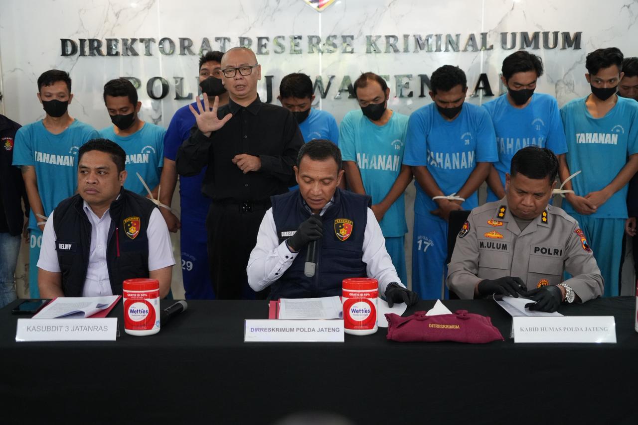 Polda Jateng Ungkap Kasus Penggelapan dan Pemalsuan Dokumen, 8 Tersangka Diamankan