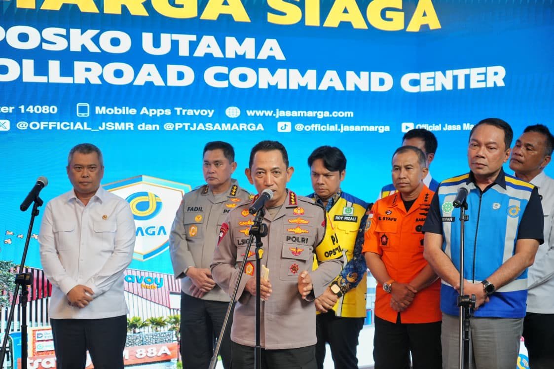 Pastikan Pengamanan Nataru Optimal, Kapolri dan Menhub Kunjungi JMTC Bekasi