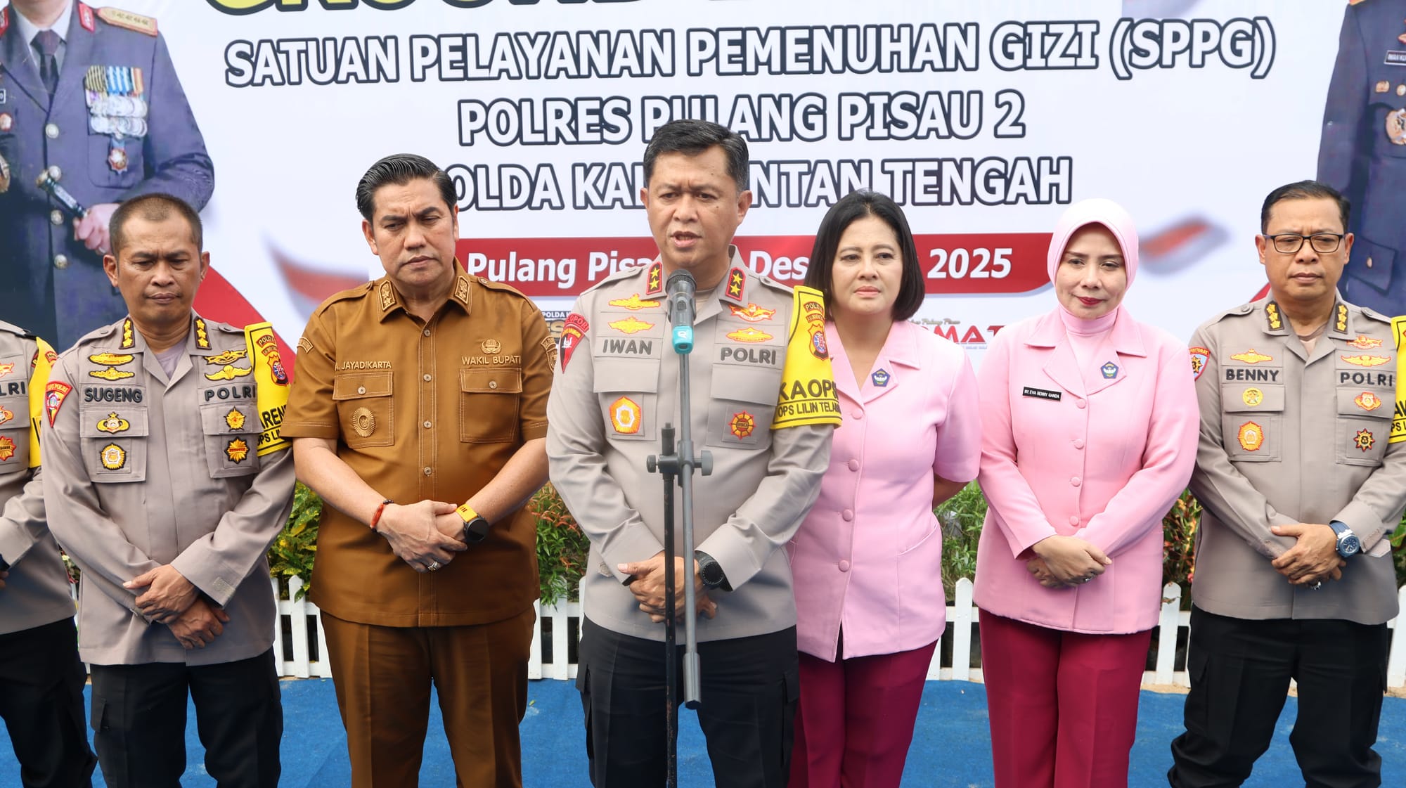 Kapolda Kalteng Groundbreaking Dapur SPPG MBG Polres Pulpis, Wujud Sukseskan Program Asta Cita