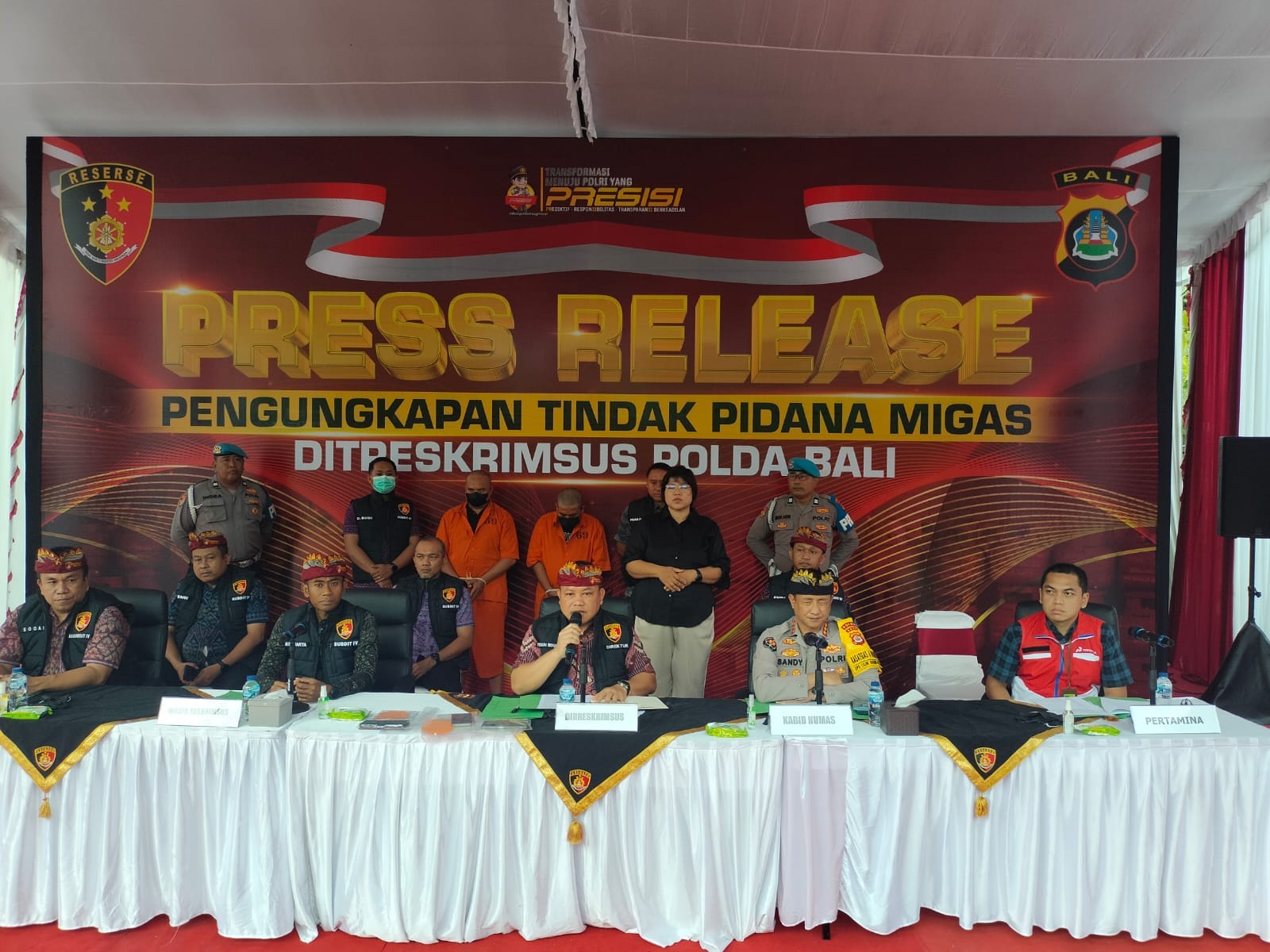 Ungkap TP Migas Bersudsidi Ditreskrimsus Polda Bali Tetapkan 5 Tersangka