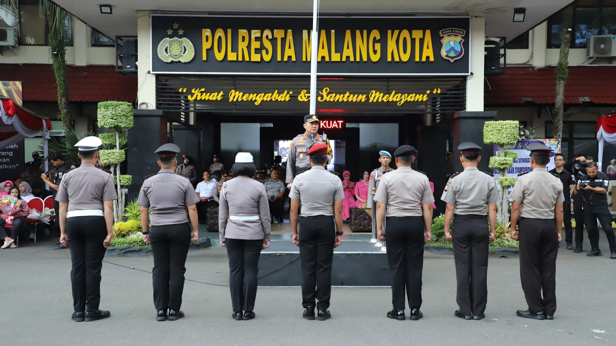 Polresta Malang Kota Gelar Upacara Kenaikan Pangkat 86 Personel di Awal 2026