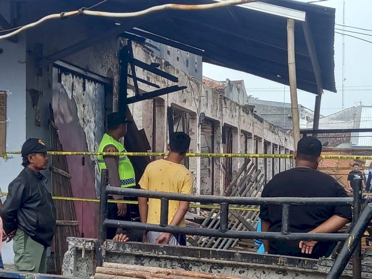 Total 102 Unit Lapak dan 18 Unit Kios Ludes Terbakar di Pasar Pagi Pemalang