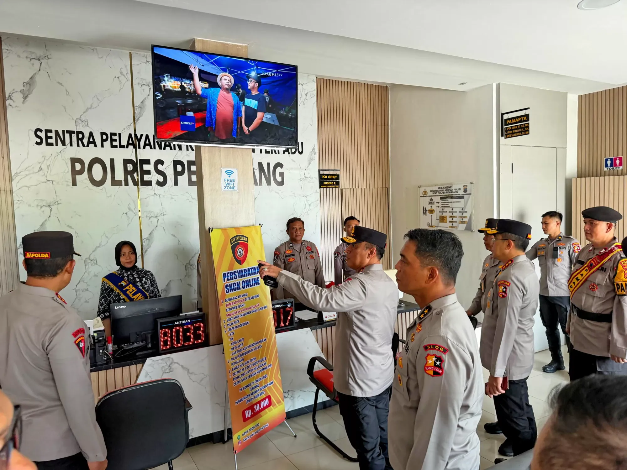 Wakapolri Kunjungi Pamapta Polres Pemalang, Beri Arahan Personel