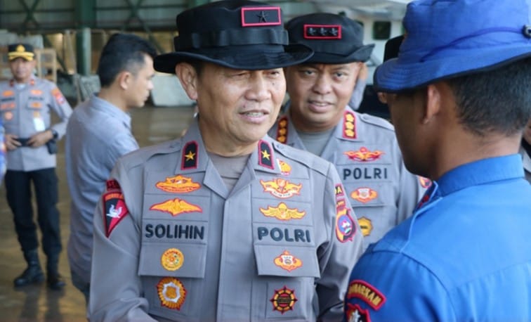 Upacara Serpas di Hanggar BIM, BKO Ditpolairud Baharkam Akhiri Penugasan di Sumbar