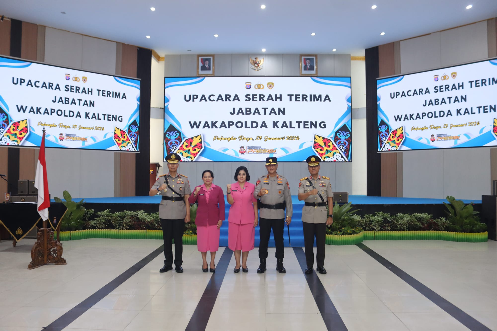 Kapolda Kalteng Pimpin Serah Terima Jabatan Wakapolda, Tongkat Estafet Beralih