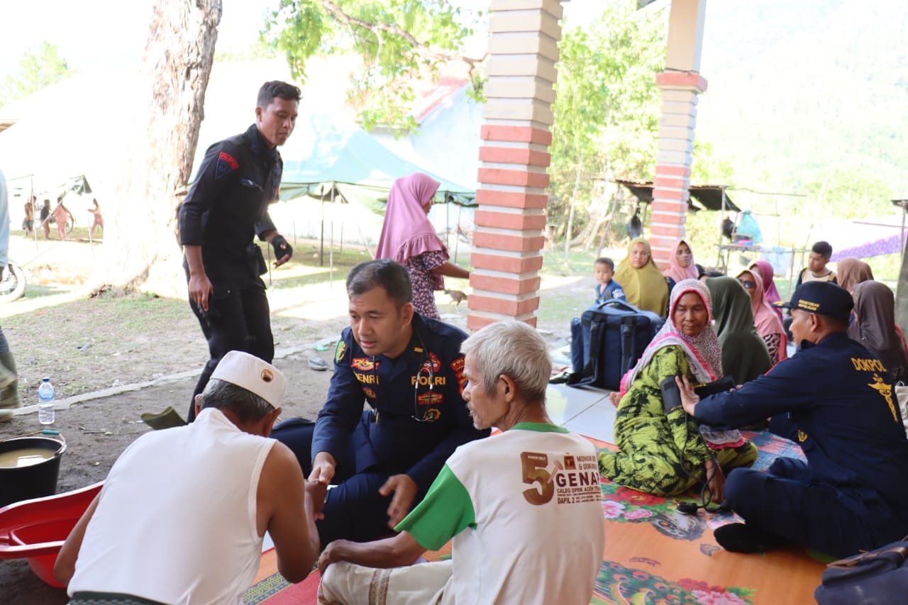 Bakti Kesehatan Polri Layani Ratusan Warga Aceh Tengah dan Sekitarnya