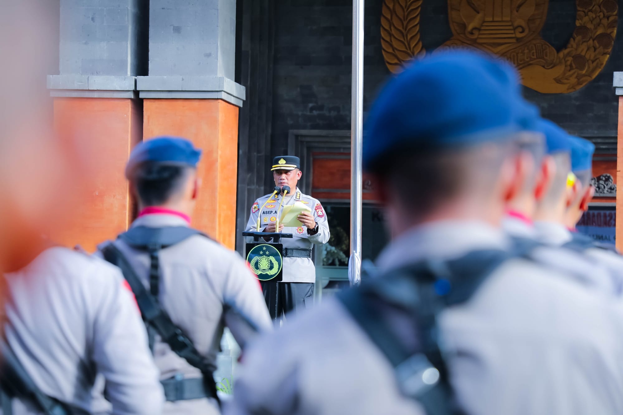 Ratusan Personel Polda Bali Ikuti Upacara Hari Kesadaran Nasional