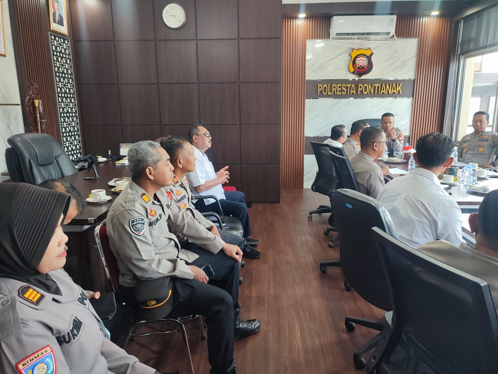 Anev Mingguan Digelar, Kapolresta Pontianak Bahas Kamtibmas