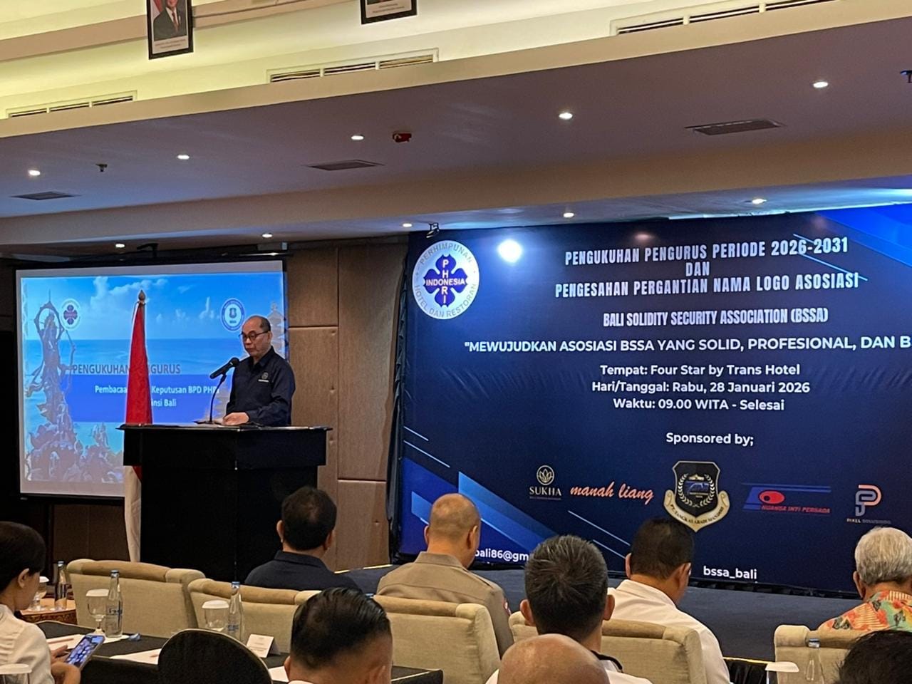 Dirbinmas Polda Bali Hadiri Pelantikan Pengurus BSSA