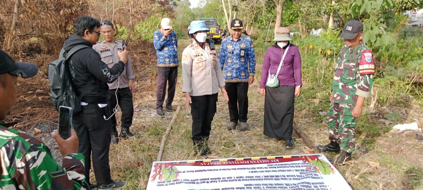 Forkopimcam Pontianak Selatan Dukung Upaya Polresta Pontianak dalam Penanggulangan Karhutla