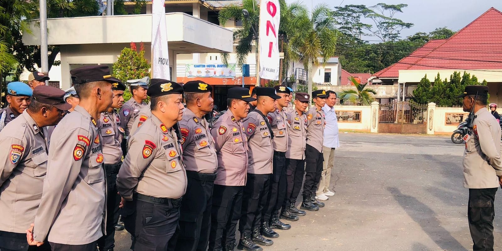 Pengamanan Pelantikan KONI Kalbar Dipimpin Langsung Kapolsek Pontianak Kota