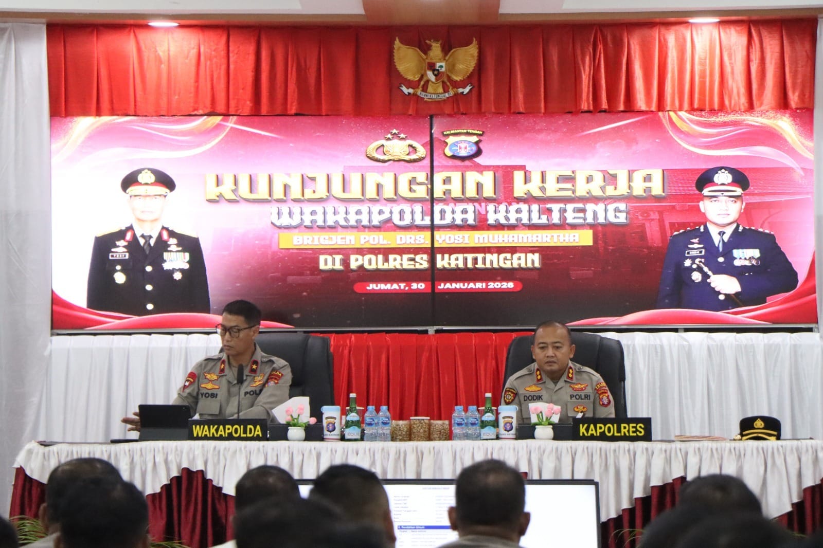 Saat Kunker di Polres Katingan, Wakapolda Kalteng Tekankan Pengoptimalan Fungsi Pamapta, Layanan 110 dan SPKT