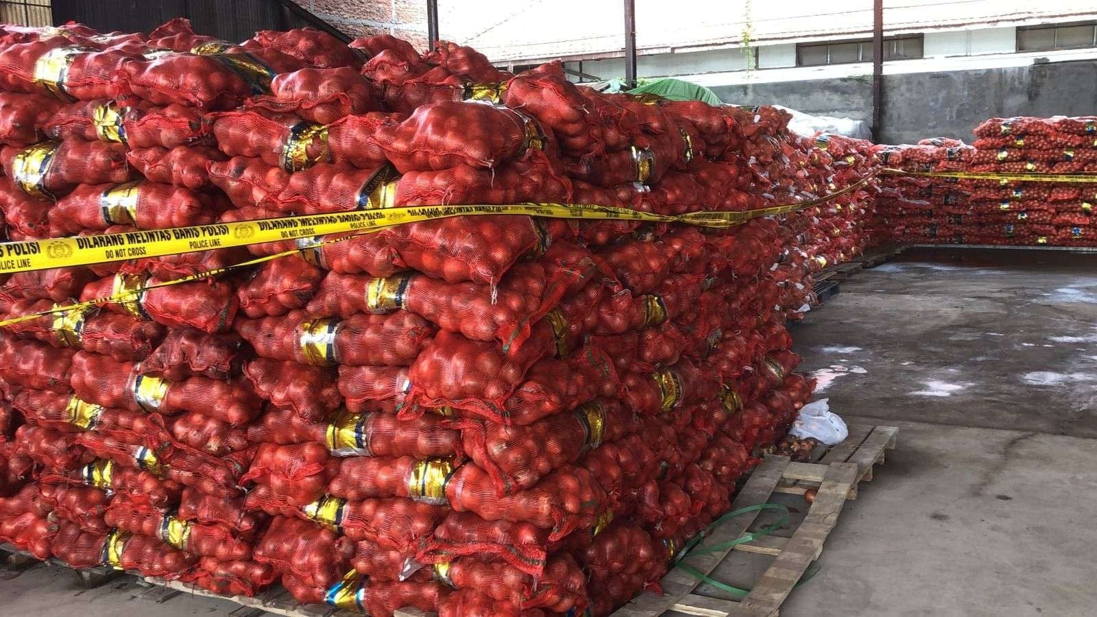 Polda Jateng Bongkar Penyelundupan Bawang Bombay Ilegal di Semarang