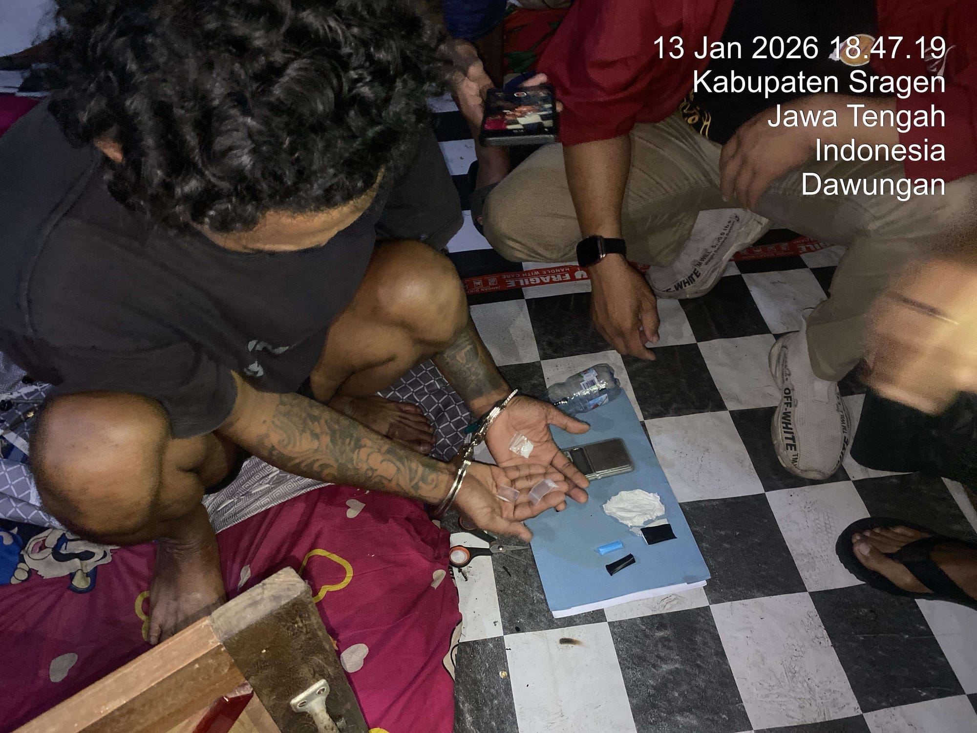 Pengedar Sabu Asal Masaran Ditangkap Satresnarkoba Polres Sragen