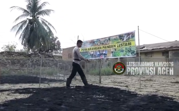 Taruna Akpol Pulihkan Ketahanan Pangan dan UMKM Warga Aceh Tamiang Lewat Pekarangan Pangan Lestari